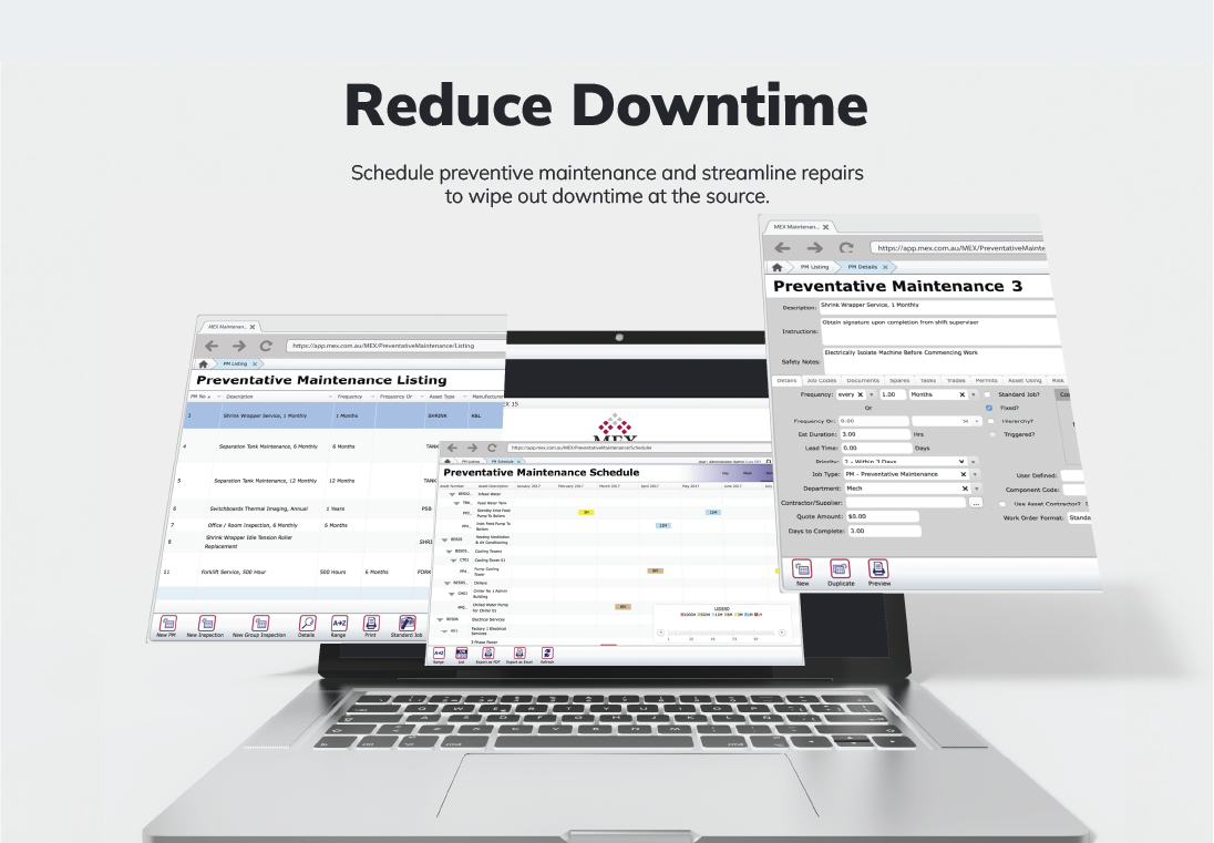 screenshot of MEX Maintenance